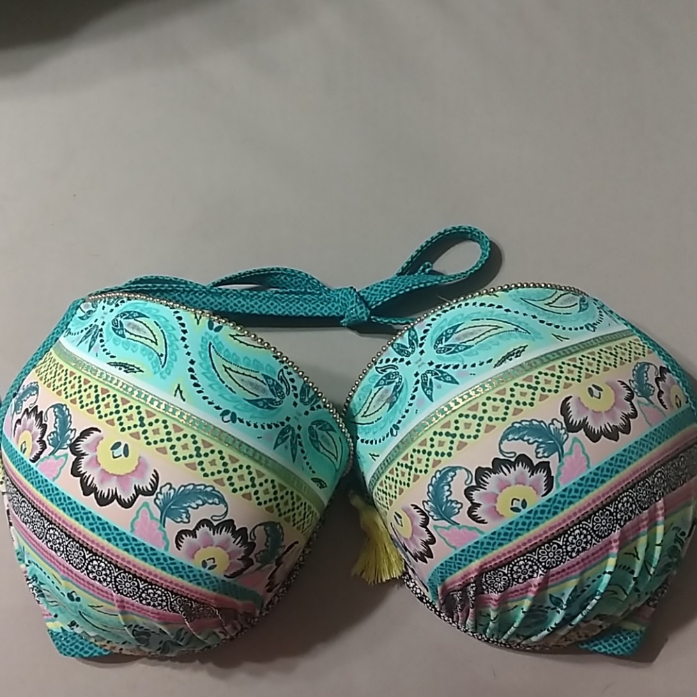 38DDD Underwire Halter Bikini Top